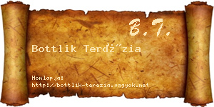 Bottlik Terézia névjegykártya