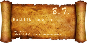 Bottlik Terézia névjegykártya